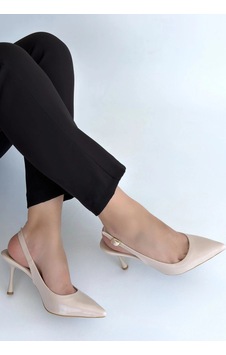 Look Shoes Kentay Bej Cilt Topuklu Ayakkabı Bej Look Shoes Kentay Bej Cilt Topuklu Ayakkabı Bej