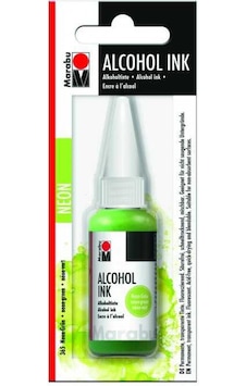 Marabu Alcohol Ink - Alkol Mürekkep 20Ml - Neon Green Marabu Alcohol Ink - Alkol Mürekkep 20Ml - Neon Green