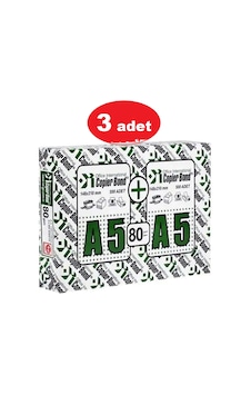 Copier Bond A5 Fotokopi Kağıdı 3 x 1000 Adet Copier Bond A5 Fotokopi Kağıdı 3 x 1000 Adet