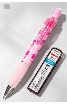 0.7 Mm Serve Deep Uçlu Kalem + 0.7 Rotring Uç Seti Tatlı Serisi Pembe 0.7 Mm Serve Deep Uçlu Kalem + 0.7 Rotring Uç Seti Tatlı Serisi Pembe