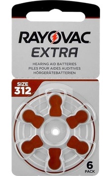 Rayovac 312 Numara Kulaklık Pili 6 Lı Paket