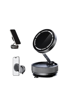 Heartz K10a Katlanabilir 360 Derece Her Yöne Dönebilir Vacum Araç Tutucu Telefon Standı Kilitli Vakum Ve 5 Kg Taşıma Kapasiteli Mıknatıs İle Hem Şık Ve Kaliteli Hem De Sağlam Ve Çok Güçlü Sku: Zeus86