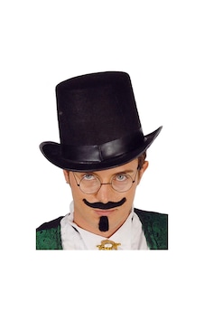 Yetişkinler - 467 - İçin Siyah Renk Ringmaster Sihirbaz Şapkası - Spt-gld - Silindir Şapka Yetişkinler - 467 - İçin Siyah Renk Ringmaster Sihirbaz Şapkası - Spt-gld - Silindir Şapka