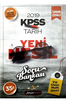 KPSS Tarih Yeni Nesil Tamamı Çözümlü Soru Bankası / Komisyon KPSS Tarih Yeni Nesil Tamamı Çözümlü Soru Bankası / Komisyon