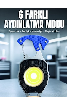Araç Kamp Outdoor Ve Tamir İşleri İçin Çok Amaçlı Cob Led Şarjlı Kurtarma Ve Çalışma Feneri Çokrenkli Araç Kamp Outdoor Ve Tamir İşleri İçin Çok Amaçlı Cob Led Şarjlı Kurtarma Ve Çalışma Feneri Çokrenkli