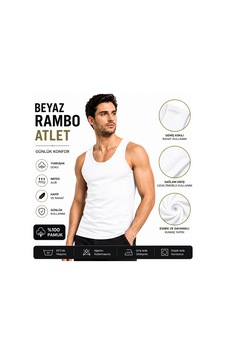 No Brand Rambo Atlet Beyaz Beyaz