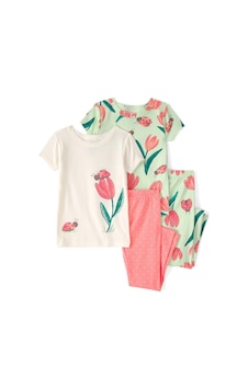 Carter's Küçük Kız Çocuk Pijama Set 2u595710 Pembe-yeşil Carter's Küçük Kız Çocuk Pijama Set 2u595710 Pembe-yeşil