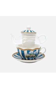 Lisa Minotti Mavi Porselen Çay Fincan Seti 250 Ml