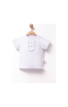 Overdo Kids Kız Çocuk Kaşkorse Kumaş Kısa Kollu Tişört Beyaz Overdo Kids Kız Çocuk Kaşkorse Kumaş Kısa Kollu Tişört Beyaz