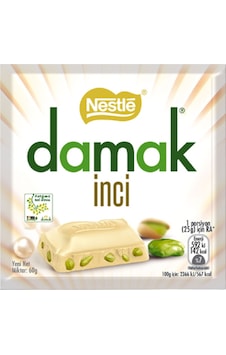 Nestle Damak İnci Antep Fıstıklı Beyaz Çikolata 6 x 63 G