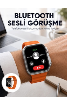Mey İthalat 2025 Model Gelişmiş Özellikli Nabız Sensörlü Spor Takibi Yapabilen Titreşimli Saat Yeni Nesil