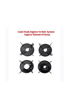 Univercal Cam Ocak Izgara Ve Bek Aynası 8 Parça Izgara Takımı Univercal Cam Ocak Izgara Ve Bek Aynası 8 Parça Izgara Takımı