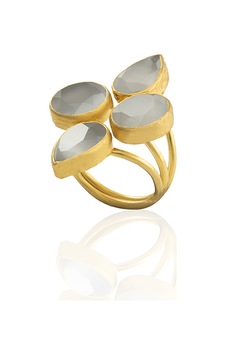 Kadir Jewellery 22 Ayar Altın Kaplama Zirkon Taşlı Kadın Vintage Yüzük Gri 50011317 Kadir Jewellery 22 Ayar Altın Kaplama Zirkon Taşlı Kadın Vintage Yüzük Gri 50011317