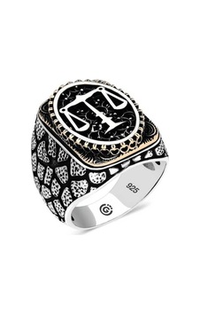 Gumush 551187559 Gümüş Elif Vav Oval Erkek Yüzük Gumush 551187559 Gümüş Elif Vav Oval Erkek Yüzük
