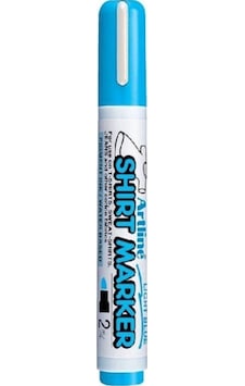 Shirt Marker Tişört Markörü Uç:2,0mm Açık Mavi Çok Renkli Shirt Marker Tişört Markörü Uç:2,0mm Açık Mavi Çok Renkli