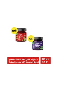 Şeker İlavesiz Çilek Ve Karadut Reçeli Ekstra Geleneksel 2 Adet X 275 Gr Şeker İlavesiz Çilek Ve Karadut Reçeli Ekstra Geleneksel 2 Adet X 275 Gr