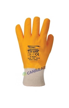 Techno Üniversal C-35 10 No Süper Nitril Tam Kaplı Eldiven Beyaz - Gri Techno Üniversal C-35 10 No Süper Nitril Tam Kaplı Eldiven Beyaz - Gri