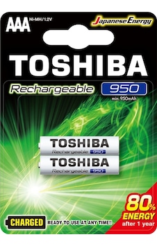 Toshıba 950 Mah Şarjlı İnce Pil 2li