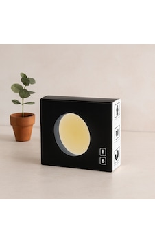 Usb Şarjlı Sensörlü Yuvarlak Led Lamba 8.3 Cm - Sarı Işık