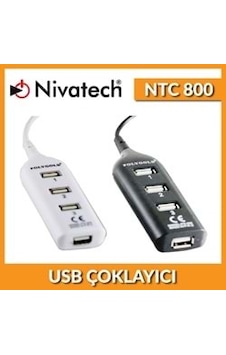 Nıvatech Ntc-800 4 Port Usb Kablolu Hub Nıvatech Ntc-800 4 Port Usb Kablolu Hub