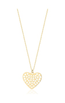 Emılıano Jewellery 925 Ayar Kalp Kolye Gold - Rose Gold - Gümüş Emılıano Jewellery 925 Ayar Kalp Kolye Gold - Rose Gold - Gümüş