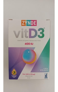 Zynde Vitamin D3 400 IU Sprey 5 ML
