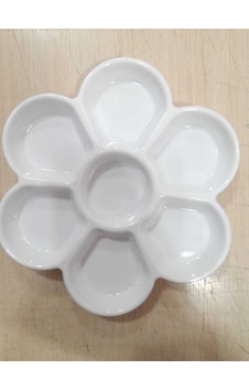 Papatya Çiçek Palet 15 Cm Sert Mika 7 Godeli Papatya Çiçek Palet 15 Cm Sert Mika 7 Godeli