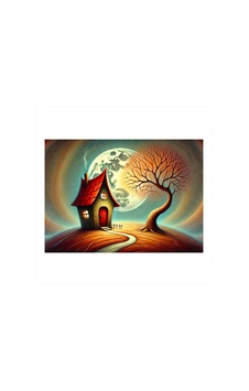 Peri Masalı Evi Tasarım Ahşap Tablo Peri Masalı Evi Tasarım Ahşap Tablo