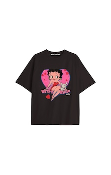 Kalic Studio Betty Boop Özel Tasarım Oversize T-shirt Siyah Kalic Studio Betty Boop Özel Tasarım Oversize T-shirt Siyah