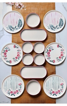 Kitchen Life 14 Parça - 6 Kişilik Sakura Stackable - Kahvaltı Takımı Lüx Kahvaltılık Sunum Seti Tabağı Pembe Kitchen Life 14 Parça - 6 Kişilik Sakura Stackable - Kahvaltı Takımı Lüx Kahvaltılık Sunum Seti Tabağı Pembe