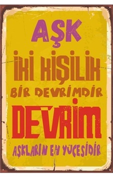 Aşk Iki Kişilik Bir Devrimdir Devrim Aşkların En Yücesidir Retro Aşk Iki Kişilik Bir Devrimdir Devrim Aşkların En Yücesidir Retro