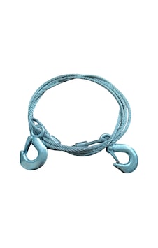 Karabinalı İzole Çelik Çekme Çeki Halatı 6 Mm 5 Ton 3 Metre Karabinalı İzole Çelik Çekme Çeki Halatı 6 Mm 5 Ton 3 Metre