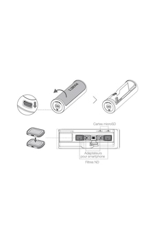 Djı Pocket 2 Şarj Kılıfı Rahat Spin-to-open Tasarım, Yolda Şarj, Saklama İçin Uygun, Rahat Taşıma İçin Kordon Deliği, Daha Uzun Çekim Süresi İçin Etkileyici 1500 Mah Güç