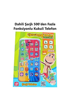 Şarjlı Kukuli Telefon Pro Max Dokunmatik 500+ Fonksiyonlu Türkçe Sesli Işıklı Müzikli Lisanslı