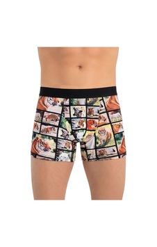 Just Inner Erkek Pamuklu Boxer Dijital Baskı Ekstra Konforlu Kalıp 138000 Bej