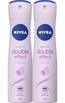 Nivea Double Effect Mor Düşler Kadın Sprey Deodorant 2 x 150 ML Nivea Double Effect Mor Düşler Kadın Sprey Deodorant 2 x 150 ML