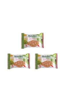 Matchıco Matcha Chocolate Strawberry Gofret 32gr X3 Matchıco Matcha Chocolate Strawberry Gofret 32gr X3
