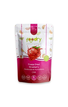 Dondurularak Kurutulmuş Çilek Freeze Dry Çilek 17g Katkısız Çıtır Meyve Atıştırmalığı 17 G
