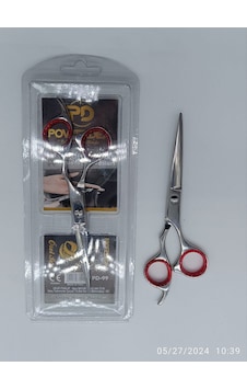 Powerdex Pd-99 Gümüş Kırmızı Aral Profesyonel Saç Kesim Makası Powerdex Pd-99 Gümüş Kırmızı Aral Profesyonel Saç Kesim Makası