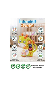 Eğitici Müzikli Ve Işıklı İnteraktif Zürafa Bebek Oyuncağı - Ayarlanabilir Sesli, Bpa İçermez Eğitici Müzikli Ve Işıklı İnteraktif Zürafa Bebek Oyuncağı - Ayarlanabilir Sesli, Bpa İçermez