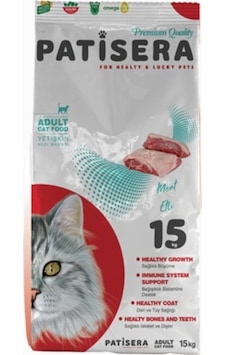 Patisera Etli Yetişkin Kedi Maması 15 KG Patisera Etli Yetişkin Kedi Maması 15 KG