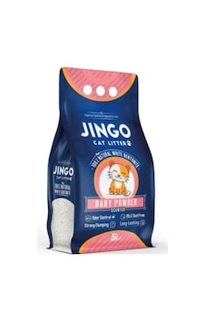 Jingo Bebek Pudra Kokulu İnce Taneli 5 Lt Kedi Kumu Jingo Bebek Pudra Kokulu İnce Taneli 5 Lt Kedi Kumu