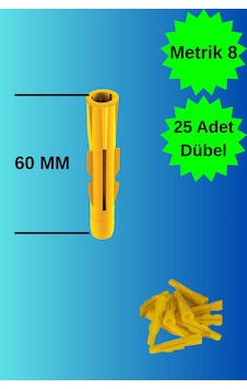 M10 Roket Dübel 25 Adet Plastik Roket Dübel Boşluk Ve Duvar Için