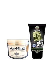 Variflex 100 Ml Bacak Kremi + İbn-i Sina Çörek Otu Kremi 50 Ml Sırt Bel Kas Diz İskelet Eklem larına Teskin Edici Masaj Kremi Variflex 100 Ml Bacak Kremi + İbn-i Sina Çörek Otu Kremi 50 Ml Sırt Bel Kas Diz İskelet Eklem larına Teskin Edici Masaj Kremi