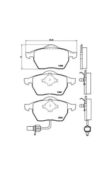 Vw Transporter T4 On Fren Balatasi 2.5 Tdi 1996-2003 Brembo P85060 Vw Transporter T4 On Fren Balatasi 2.5 Tdi 1996-2003 Brembo P85060