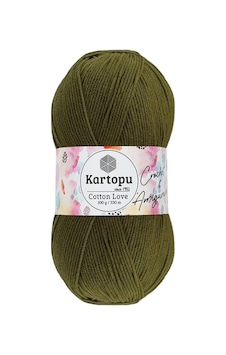 Kartopu Cotton Love El Örgü Amigurumi İpi Yünü 100 Gr K409 Haki Diğer Kartopu Cotton Love El Örgü Amigurumi İpi Yünü 100 Gr K409 Haki Diğer
