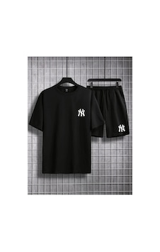 Ny Ci Ty Baskılı Unisex Oversize T-shirt Ve Yazlık Şort Alt Üst Takım 2'li Tyc00855021670 Siyah Ny Ci Ty Baskılı Unisex Oversize T-shirt Ve Yazlık Şort Alt Üst Takım 2'li Tyc00855021670 Siyah