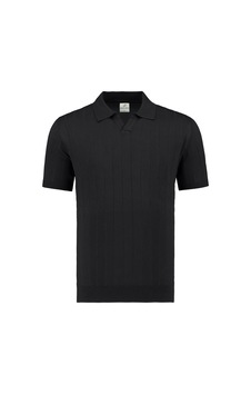 Anthony Jackson Premium Erkek Triko Polo Yaka T-shirt Ravello Siyah