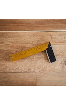 Büro Ev Hobi Takım Çantası İçin 25cm Sarı Marangoz Gönyesi