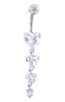Ferizz 316l Çelik 4 Sıra Kalp Model Zirkon Taşlı Piercing Prc-219 Beyaz Ferizz 316l Çelik 4 Sıra Kalp Model Zirkon Taşlı Piercing Prc-219 Beyaz